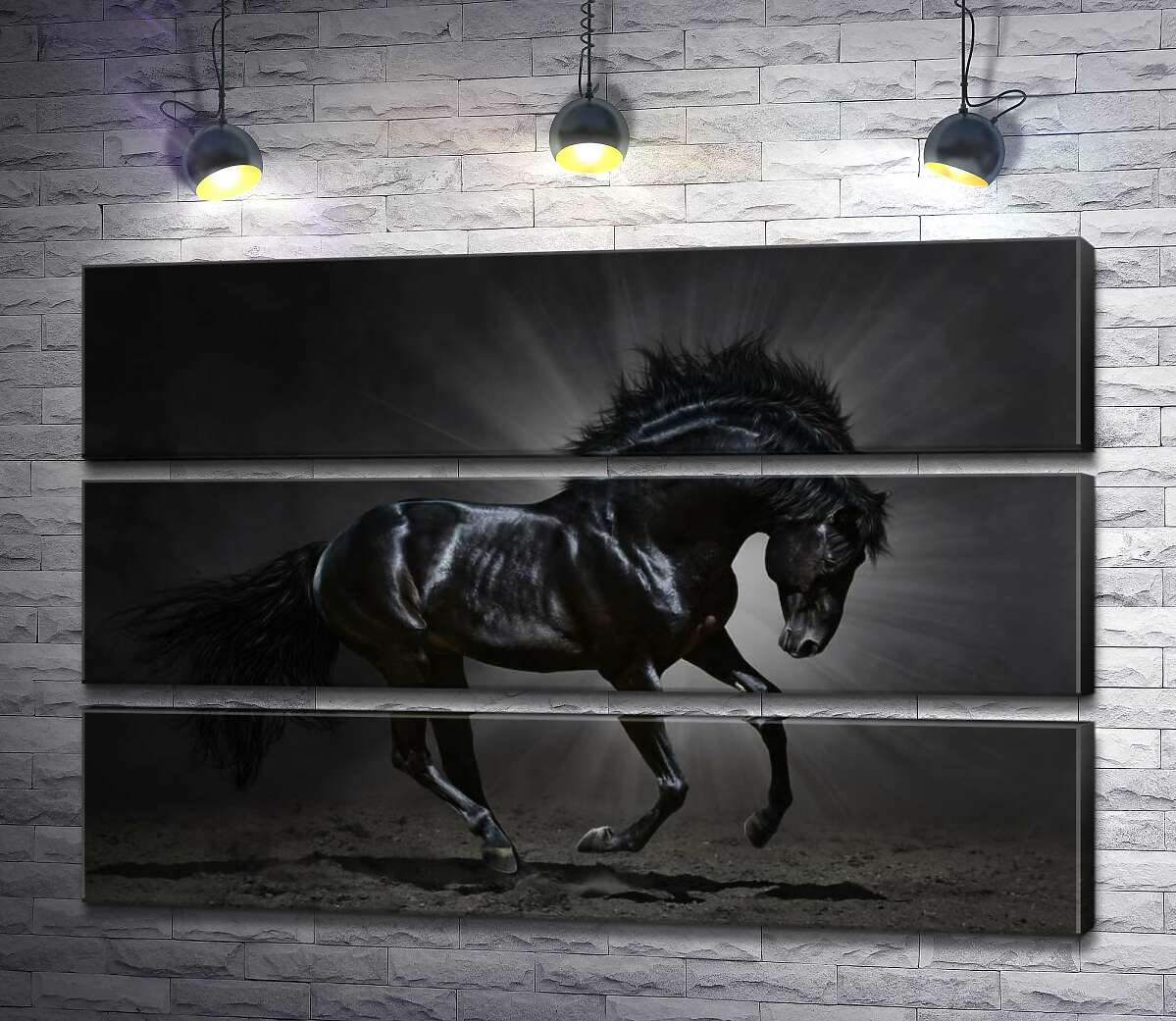 Модульная картина ArtPoster Сияюще-черный скакун в лучах света 100x66 см Модуль №13
Модульная картина ArtPoster Сияюще-черный скакун в лучах света 100x66 см Модуль №13