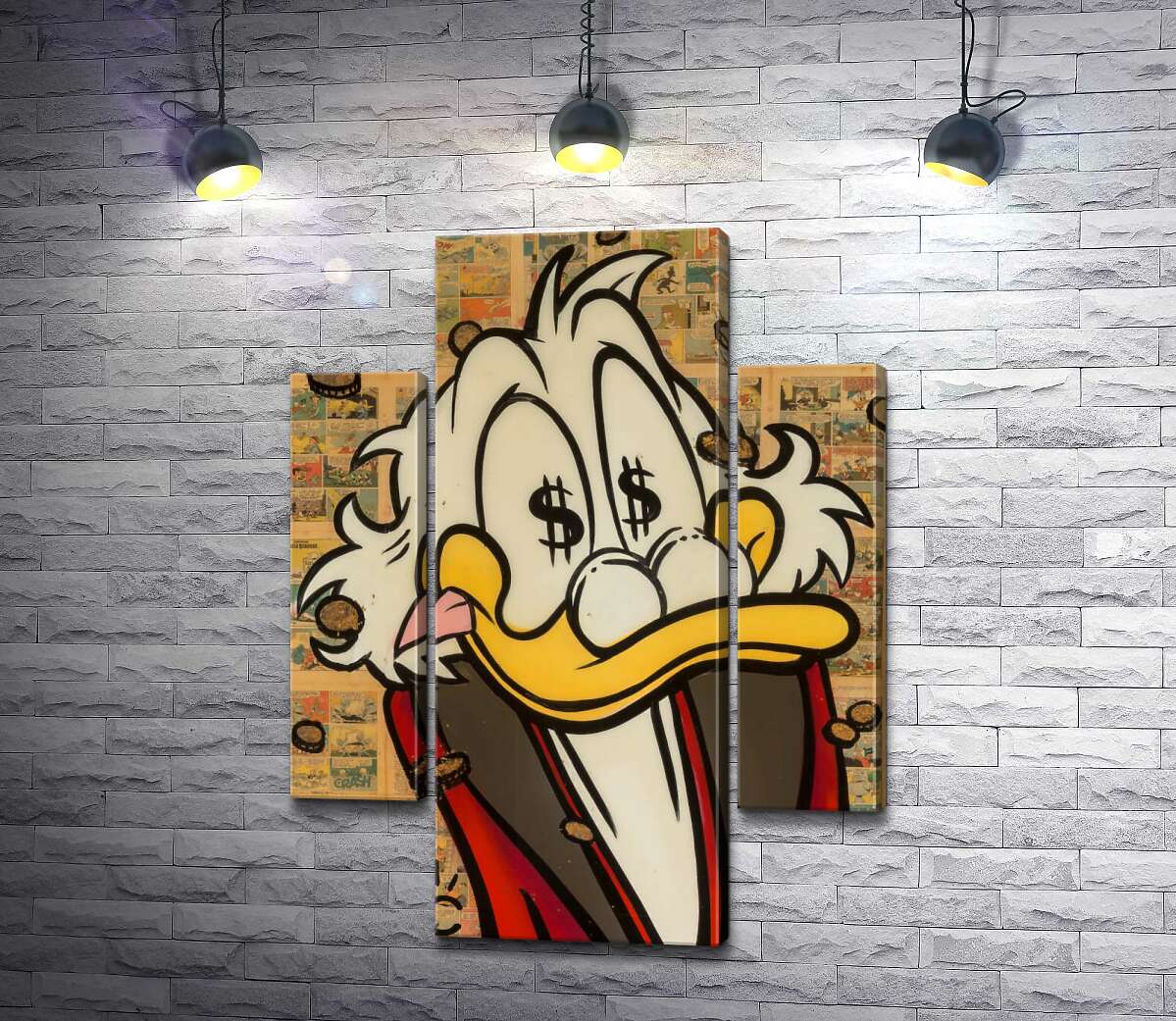 Модульная картина ArtPoster Счастье Скруджа (Happy Scrooge) – Алек Монополи (Alec Monopoly) 100x135 см Модуль №7
Модульная картина ArtPoster Счастье Скруджа (Happy Scrooge) – Алек Монополи (Alec Monopoly) 100x135 см Модуль №7