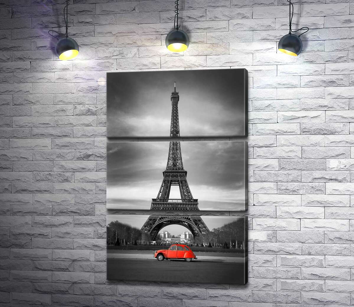 Модульная картина ArtPoster Серый Париж и яркий ретро автомобиль 50x75 см Модуль №13
Модульная картина ArtPoster Серый Париж и яркий ретро автомобиль 50x75 см Модуль №13