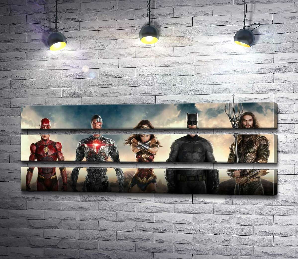 Модульная картина ArtPoster Супергерои из фильма "Лига Справедливости" (Justice League) 179x60 см Модуль №13
Модульная картина ArtPoster Супергерои из фильма "Лига Справедливости" (Justice League) 179x60 см Модуль №13