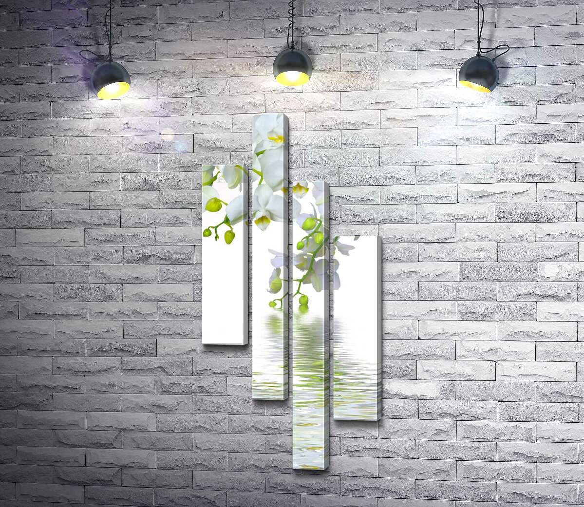 Модульная картина ArtPoster Снежно-белые ветви орхидей свисают над прозрачными волнами воды 100x245 см Модуль №20
Модульная картина ArtPoster Снежно-белые ветви орхидей свисают над прозрачными волнами воды 100x245 см Модуль №20