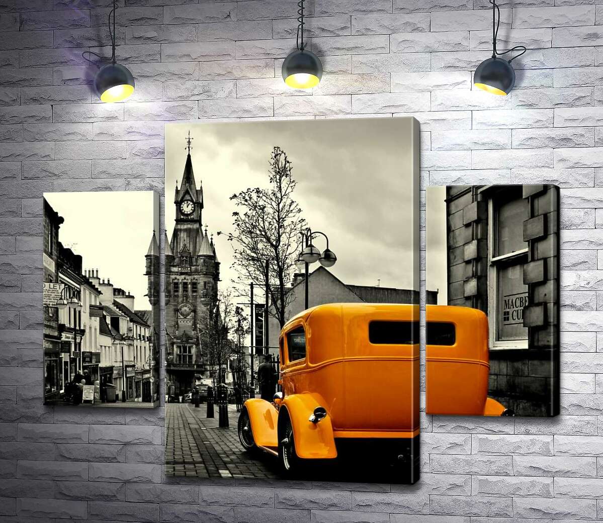 Модульная картина ArtPoster Солнечный ретро автомобиль на пасмурной улице шотландского городка 80x64 см Модуль №7
Модульная картина ArtPoster Солнечный ретро автомобиль на пасмурной улице шотландского городка 80x64 см Модуль №7