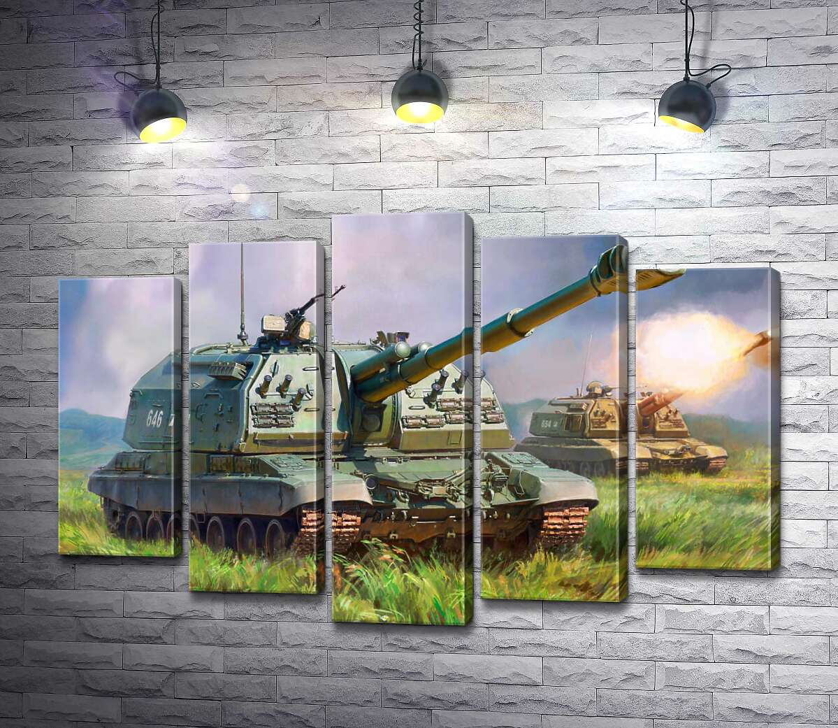Модульная картина ArtPoster Советский истребитель танков ИС-152 "Зверобой" на поле боя 100x69 см Модуль №26
Модульная картина ArtPoster Советский истребитель танков ИС-152 "Зверобой" на поле боя 100x69 см Модуль №26