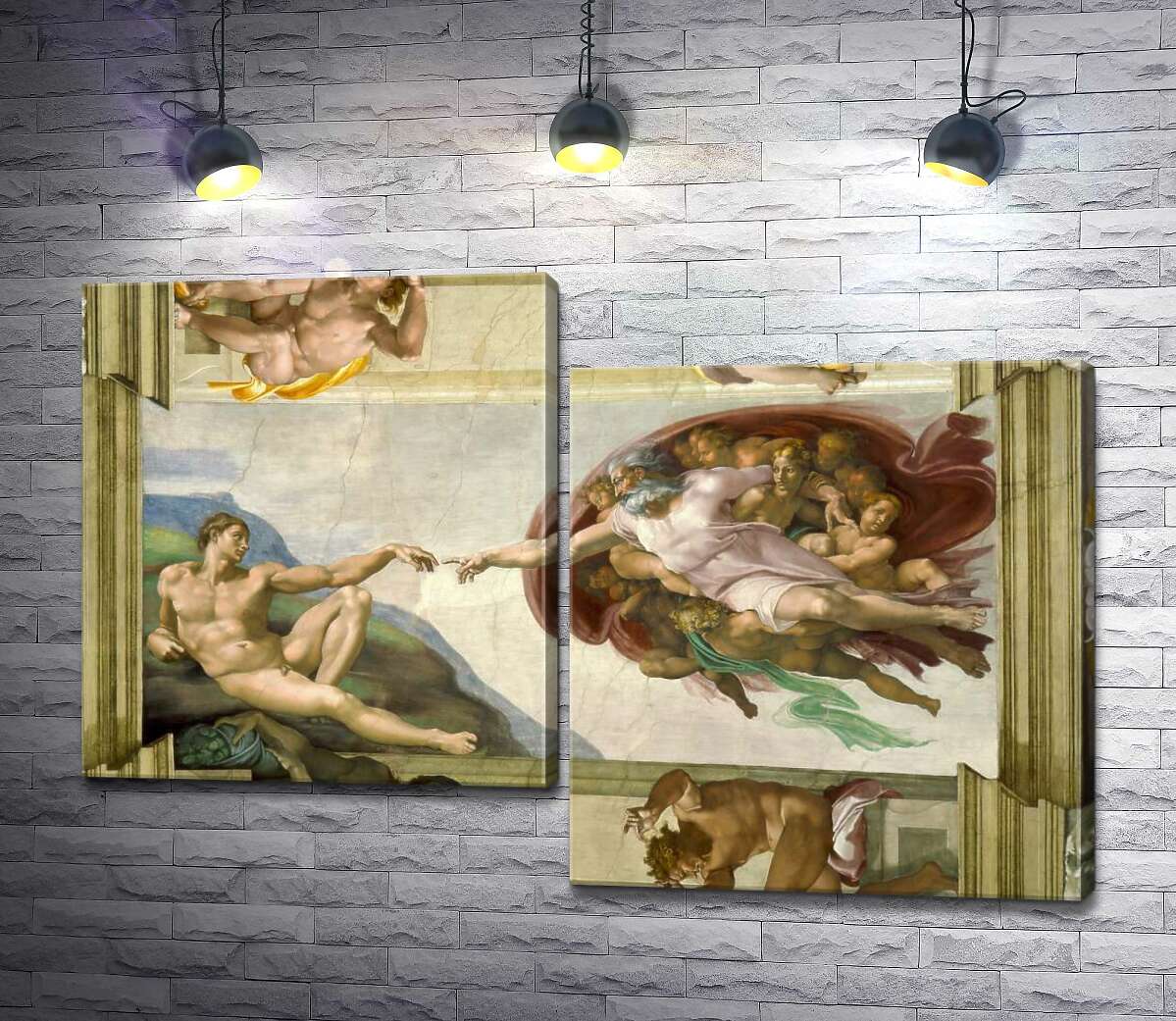 Модульная картина ArtPoster Создание Адама (La creazione di Adamo) - Микеланджело Буонарроти (Michelangelo Buonarroti) 100x68 см Модуль №5
Модульная картина ArtPoster Создание Адама (La creazione di Adamo) - Микеланджело Буонарроти (Michelangelo Buonarroti) 100x68 см Модуль №5