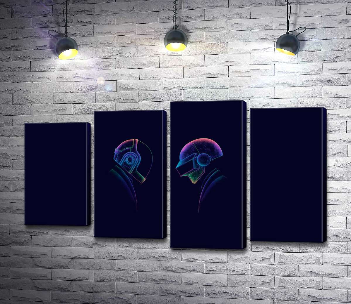 Модульная картина ArtPoster Силуэты людей в космических шлемах 100x58 см Модуль №21
Модульная картина ArtPoster Силуэты людей в космических шлемах 100x58 см Модуль №21
