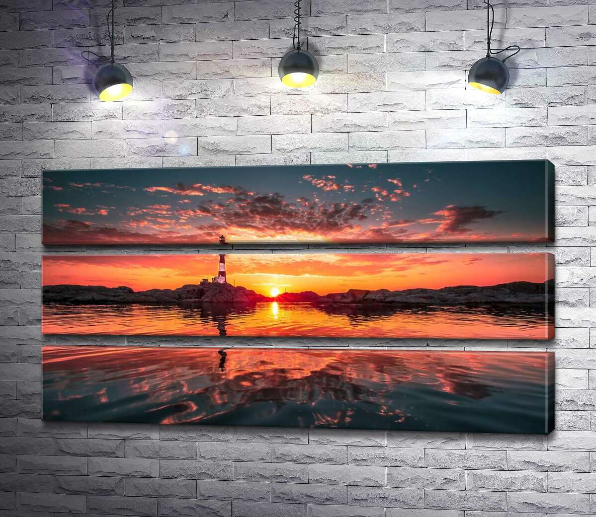 Модульная картина ArtPoster Силуэт маяка на скалистом берегу в оранжевом свете солнца 119x60 см Модуль №13
Модульная картина ArtPoster Силуэт маяка на скалистом берегу в оранжевом свете солнца 119x60 см Модуль №13