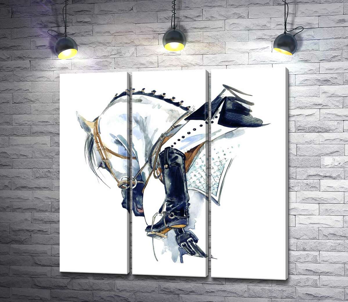 Модульная картина ArtPoster Силуэт белого коня со всадником 102x100 см Модуль №11
Модульная картина ArtPoster Силуэт белого коня со всадником 102x100 см Модуль №11