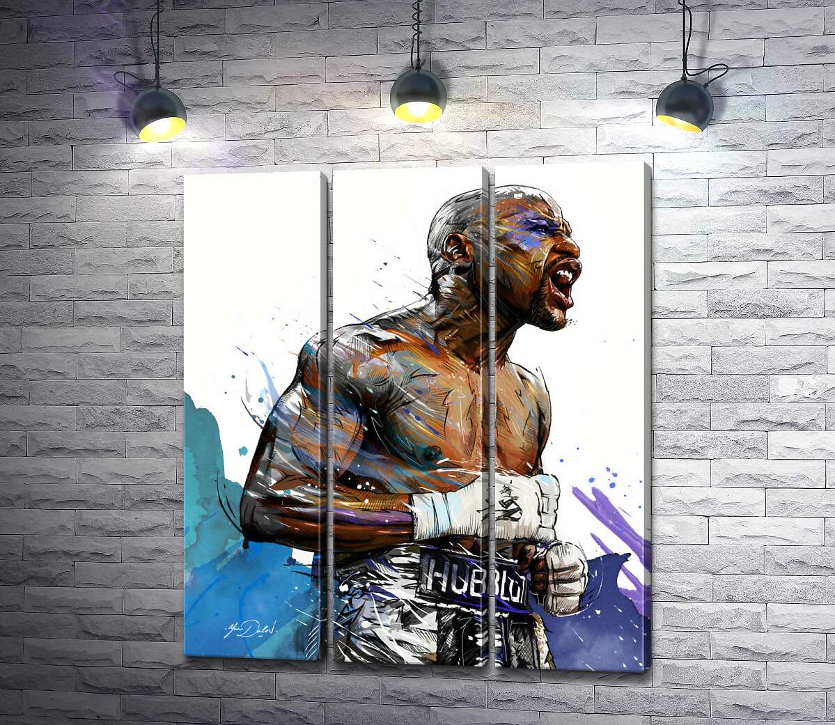 Модульная картина ArtPoster Сильный дух победителя в боксере Флойде Мейвезере (Floyd Mayweather) 132x155 см Модуль №11
Модульная картина ArtPoster Сильный дух победителя в боксере Флойде Мейвезере (Floyd Mayweather) 132x155 см Модуль №11