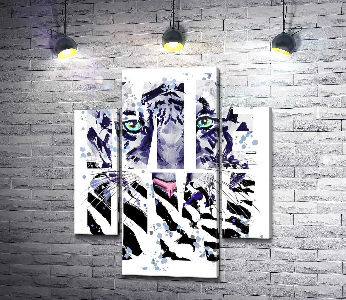 Модульная картина ArtPoster Силуэт белого тигра в буквах "meow" 131x155 см Модуль №7
Модульная картина ArtPoster Силуэт белого тигра в буквах "meow" 131x155 см Модуль №7