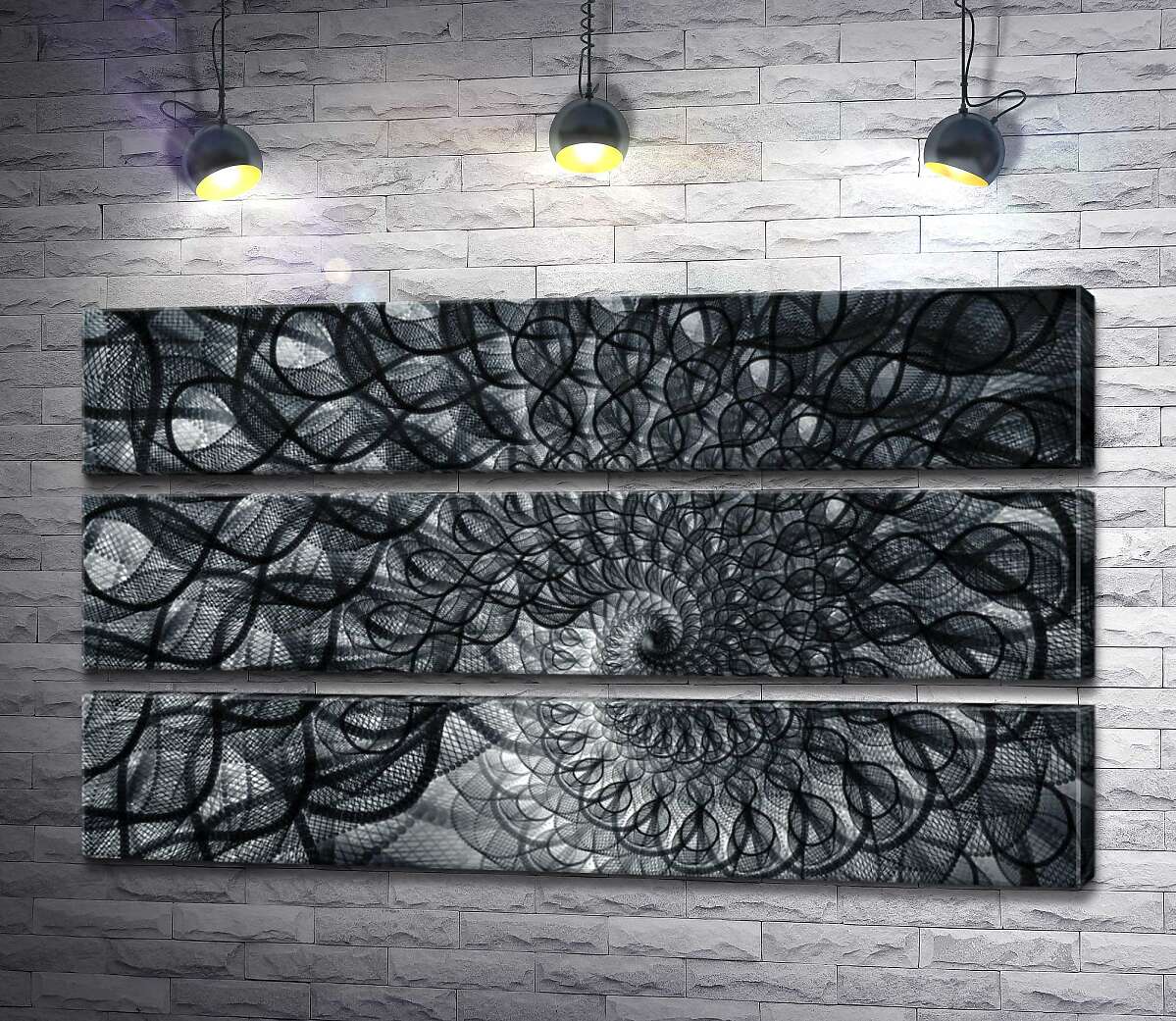 Модульная картина ArtPoster Узор черного фатина, закрученный в раковину 107x60 см Модуль №13
Модульная картина ArtPoster Узор черного фатина, закрученный в раковину 107x60 см Модуль №13