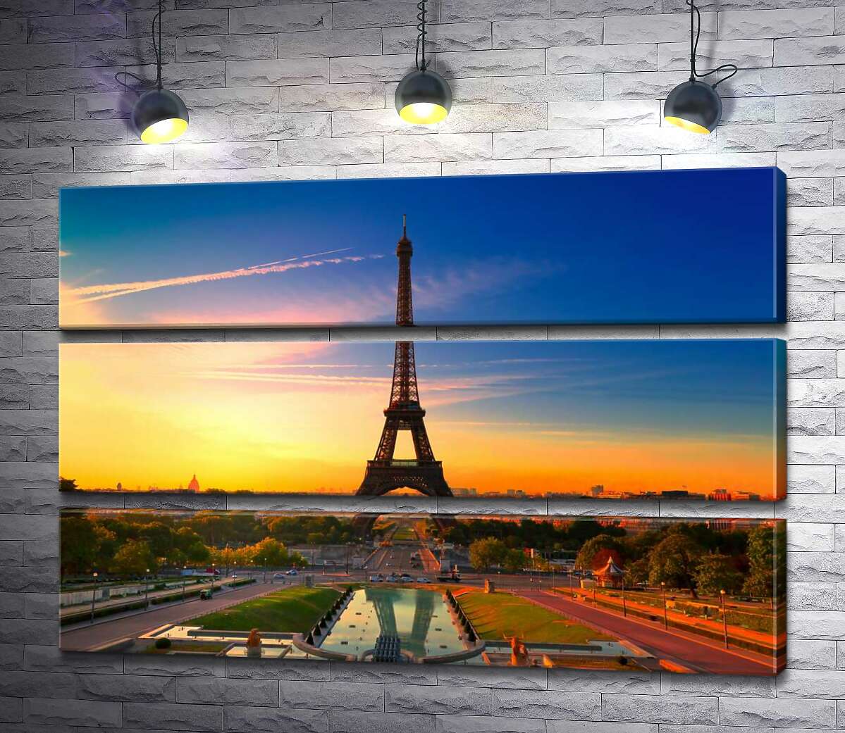 Модульная картина ArtPoster Утро поднимает лучи на Эйфелеву башню (Eiffel Tower) 100x69 см Модуль №13
Модульная картина ArtPoster Утро поднимает лучи на Эйфелеву башню (Eiffel Tower) 100x69 см Модуль №13