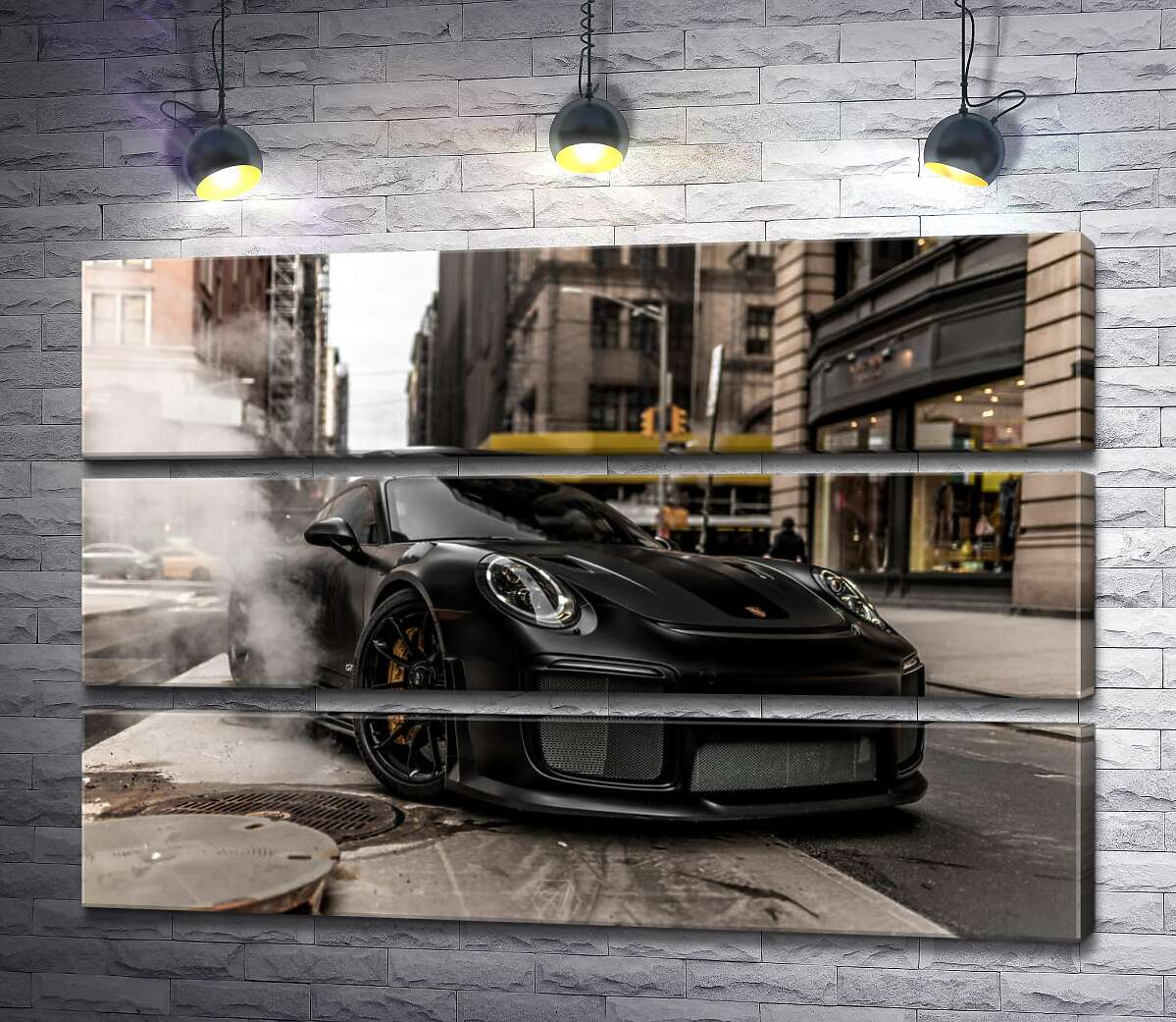 Модульная картина ArtPoster Угольно-черный автомобиль Порше 911 среди улицы старого города 130x87 см Модуль №13
Модульная картина ArtPoster Угольно-черный автомобиль Порше 911 среди улицы старого города 130x87 см Модуль №13