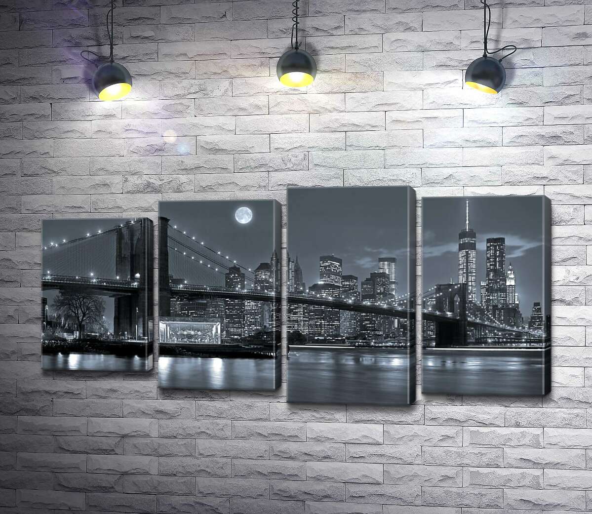 Модульная картина ArtPoster Тусклый вечер у Бруклинского моста (Brooklyn Bridge) 100x51 см Модуль №21
Модульная картина ArtPoster Тусклый вечер у Бруклинского моста (Brooklyn Bridge) 100x51 см Модуль №21