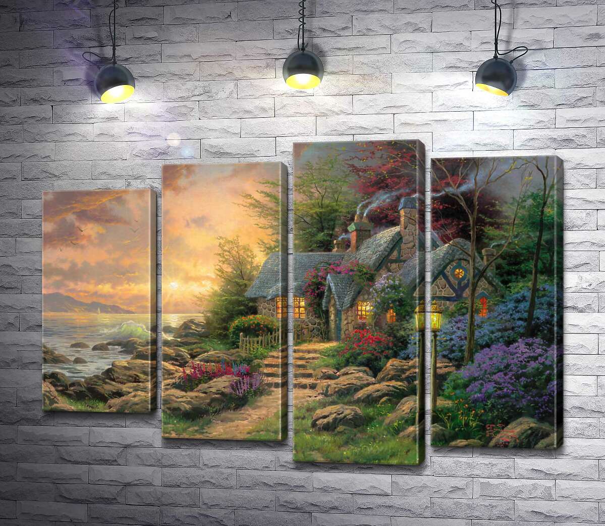 Модульная картина ArtPoster Укрытие на берегу моря (Seaside Hideaway) - Томас Кинкейд (Thomas Kinkade) 80x58 см Модуль №21
Модульная картина ArtPoster Укрытие на берегу моря (Seaside Hideaway) - Томас Кинкейд (Thomas Kinkade) 80x58 см Модуль №21