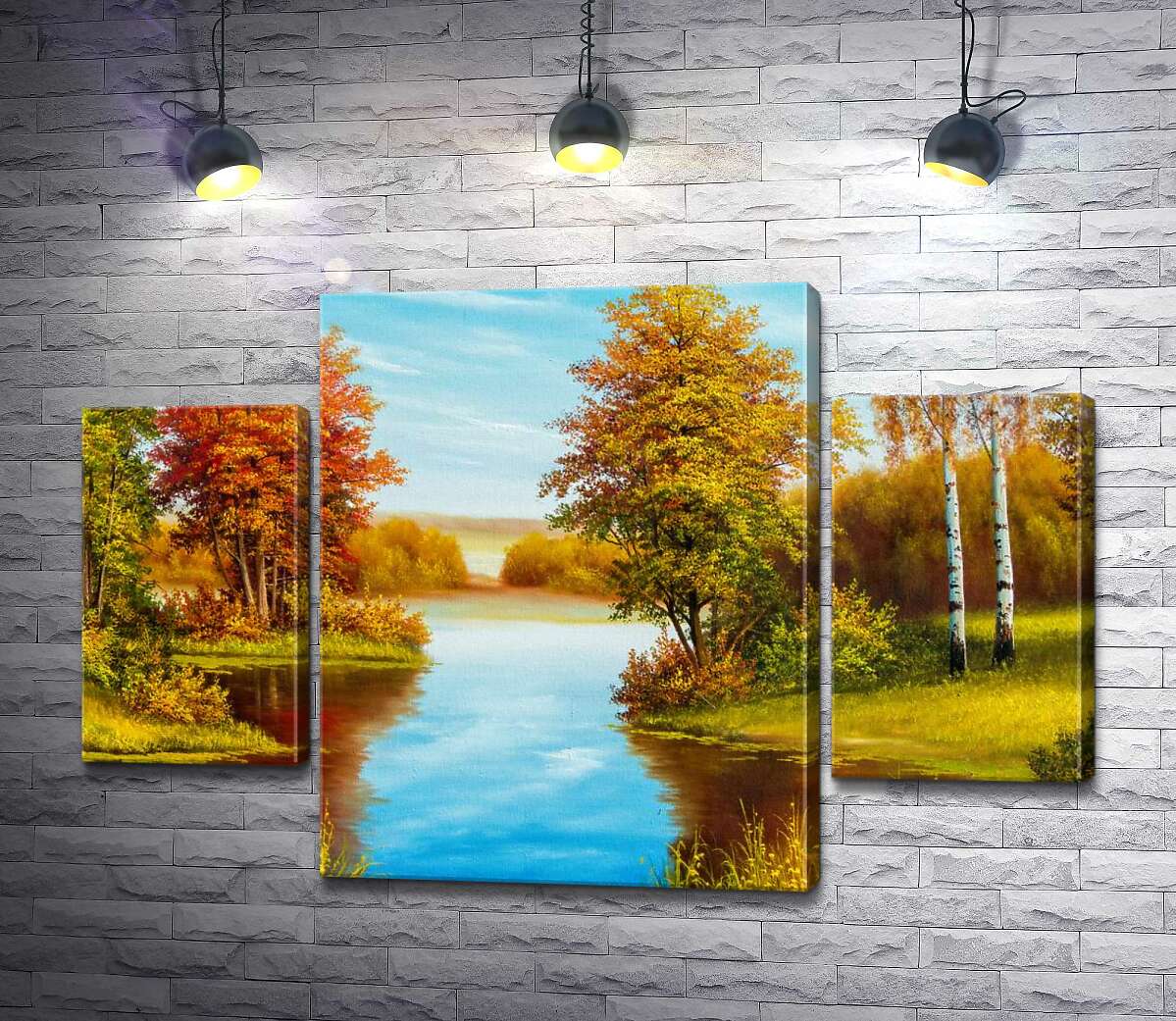Модульная картина ArtPoster Теплый осенний день на берегу лесной реки 100x69 см Модуль №7
Модульная картина ArtPoster Теплый осенний день на берегу лесной реки 100x69 см Модуль №7