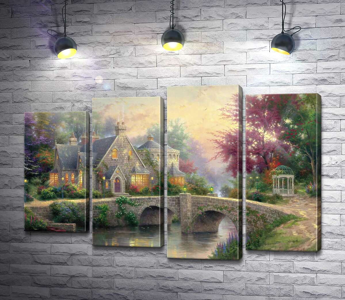 Модульная картина ArtPoster Усадьба фонарей (Lamplight Manor) - Томас Кинкейд (Thomas Kinkade) 100x69 см Модуль №21
Модульная картина ArtPoster Усадьба фонарей (Lamplight Manor) - Томас Кинкейд (Thomas Kinkade) 100x69 см Модуль №21