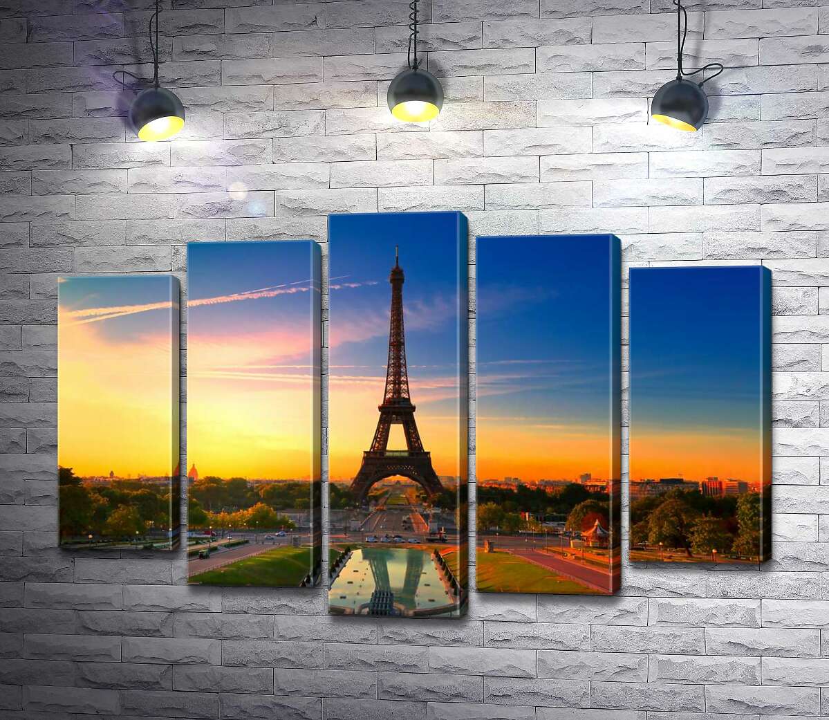 Модульная картина ArtPoster Утро поднимает лучи на Эйфелеву башню (Eiffel Tower) 130x88 см Модуль №26
Модульная картина ArtPoster Утро поднимает лучи на Эйфелеву башню (Eiffel Tower) 130x88 см Модуль №26