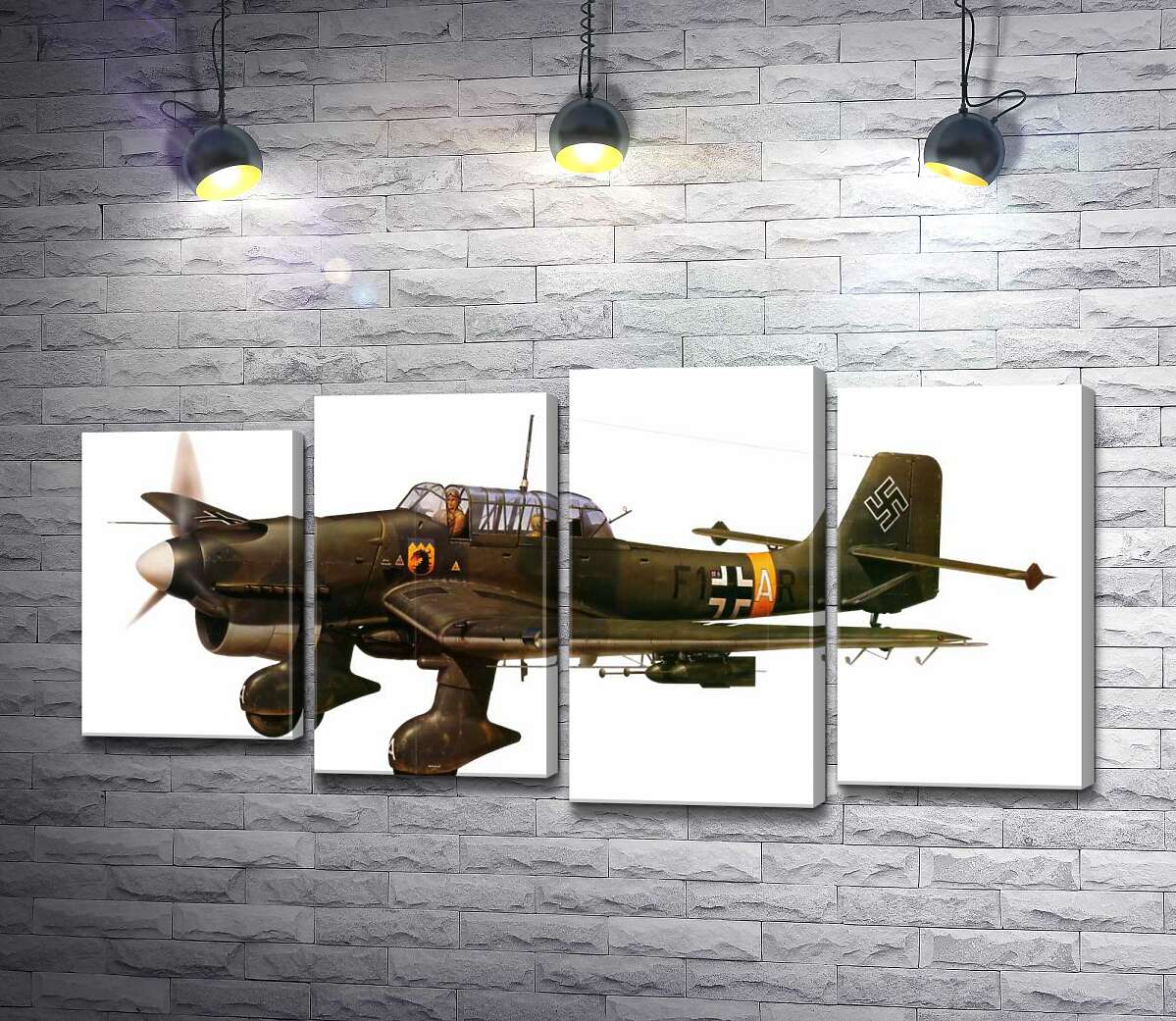 Модульная картина ArtPoster "Штука" (Junkers Ju 87) немецкий пикирующий бомбардировщик времен Второй мировой войны 132x66 см Модуль №21
Модульная картина ArtPoster "Штука" (Junkers Ju 87) немецкий пикирующий бомбардировщик времен Второй мировой войны 132x66 см Модуль №21
