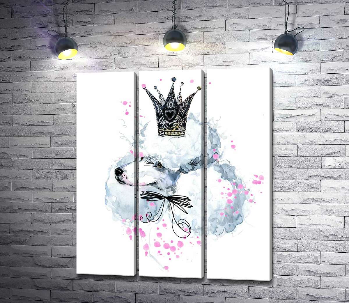 Модульная картина ArtPoster Элегантный пудель с ажурной короной на голове 102x118 см Модуль №11
Модульная картина ArtPoster Элегантный пудель с ажурной короной на голове 102x118 см Модуль №11
