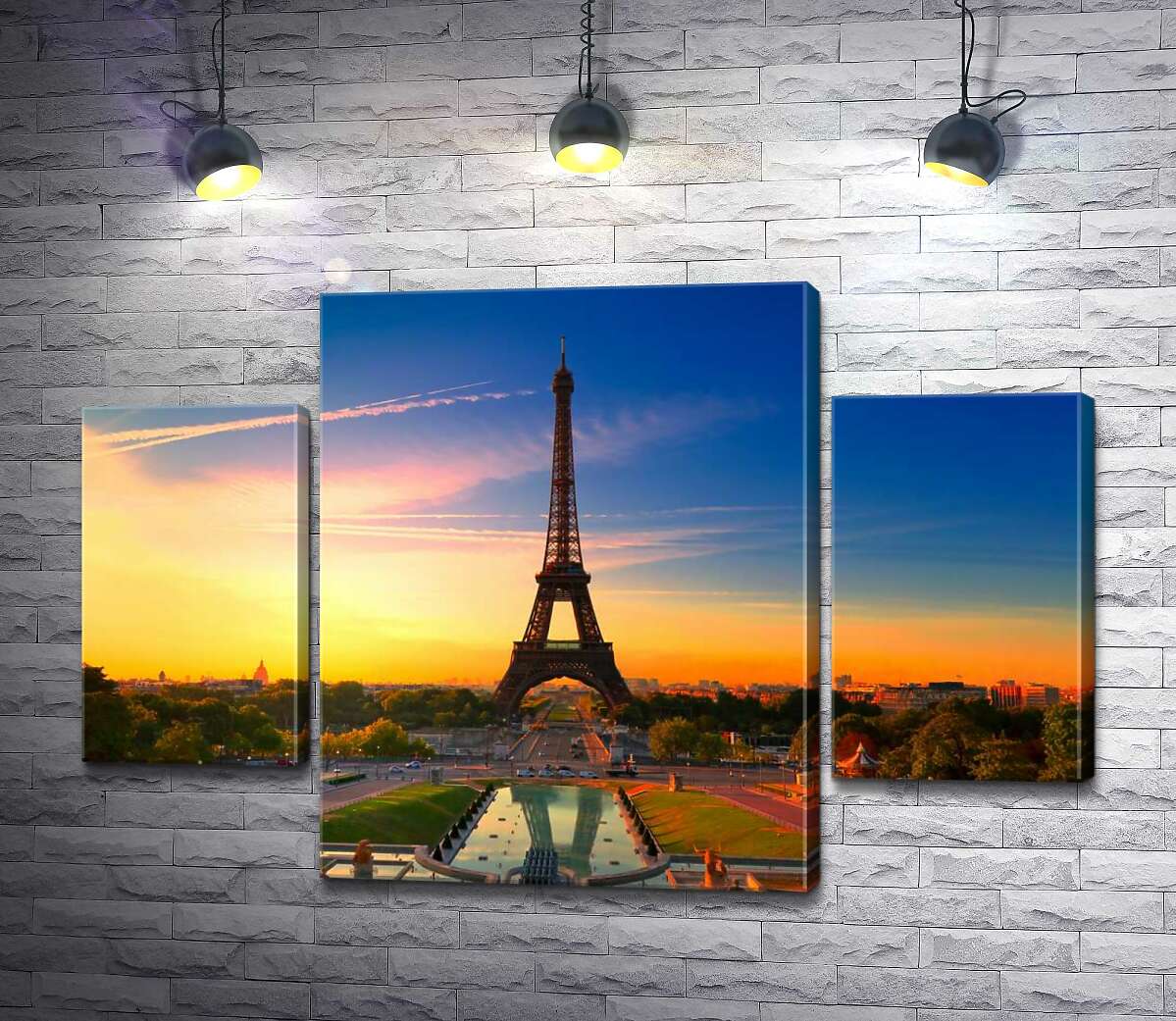 Модульная картина ArtPoster Утро поднимает лучи на Эйфелеву башню (Eiffel Tower) 100x69 см Модуль №7
Модульная картина ArtPoster Утро поднимает лучи на Эйфелеву башню (Eiffel Tower) 100x69 см Модуль №7