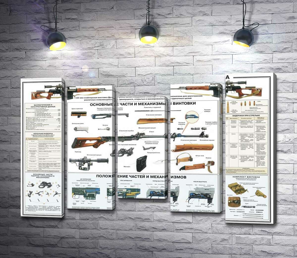 Модульная картина ArtPoster Учебный плакат снайперской винтовки Драгунова 100x69 см Модуль №28
Модульная картина ArtPoster Учебный плакат снайперской винтовки Драгунова 100x69 см Модуль №28