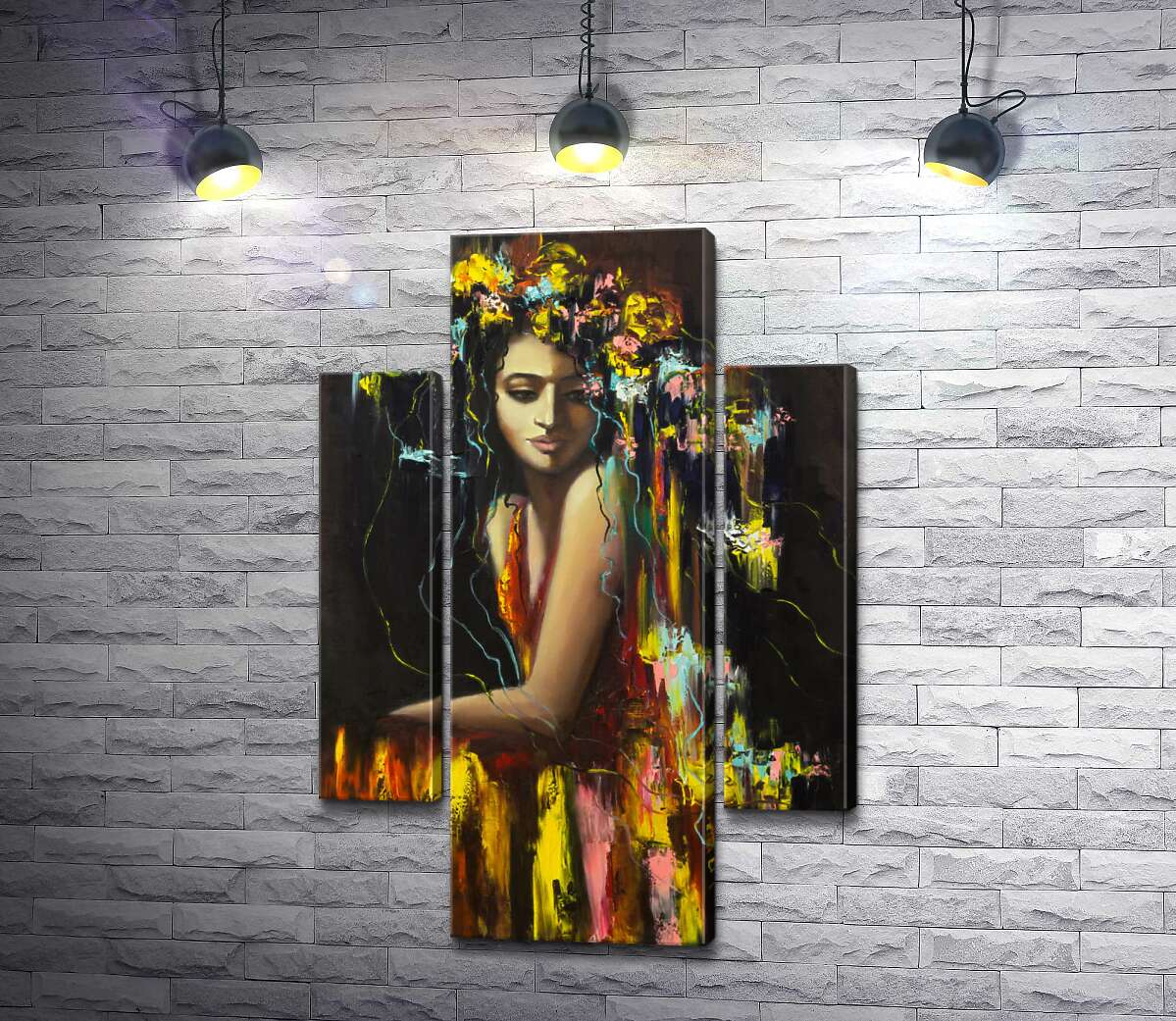 Модульная картина ArtPoster Черные волосы девушки в ярком платье украшает венок 100x150 см Модуль №7
Модульная картина ArtPoster Черные волосы девушки в ярком платье украшает венок 100x150 см Модуль №7