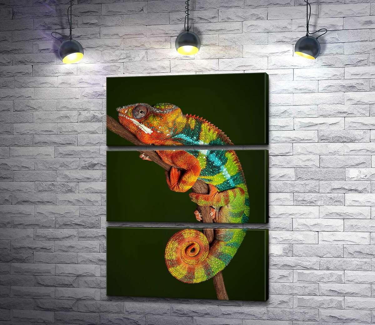 Модульная картина ArtPoster Яркий хамелеон в переливах оранжево-зеленых цветов 130x180 см Модуль №13
Модульная картина ArtPoster Яркий хамелеон в переливах оранжево-зеленых цветов 130x180 см Модуль №13