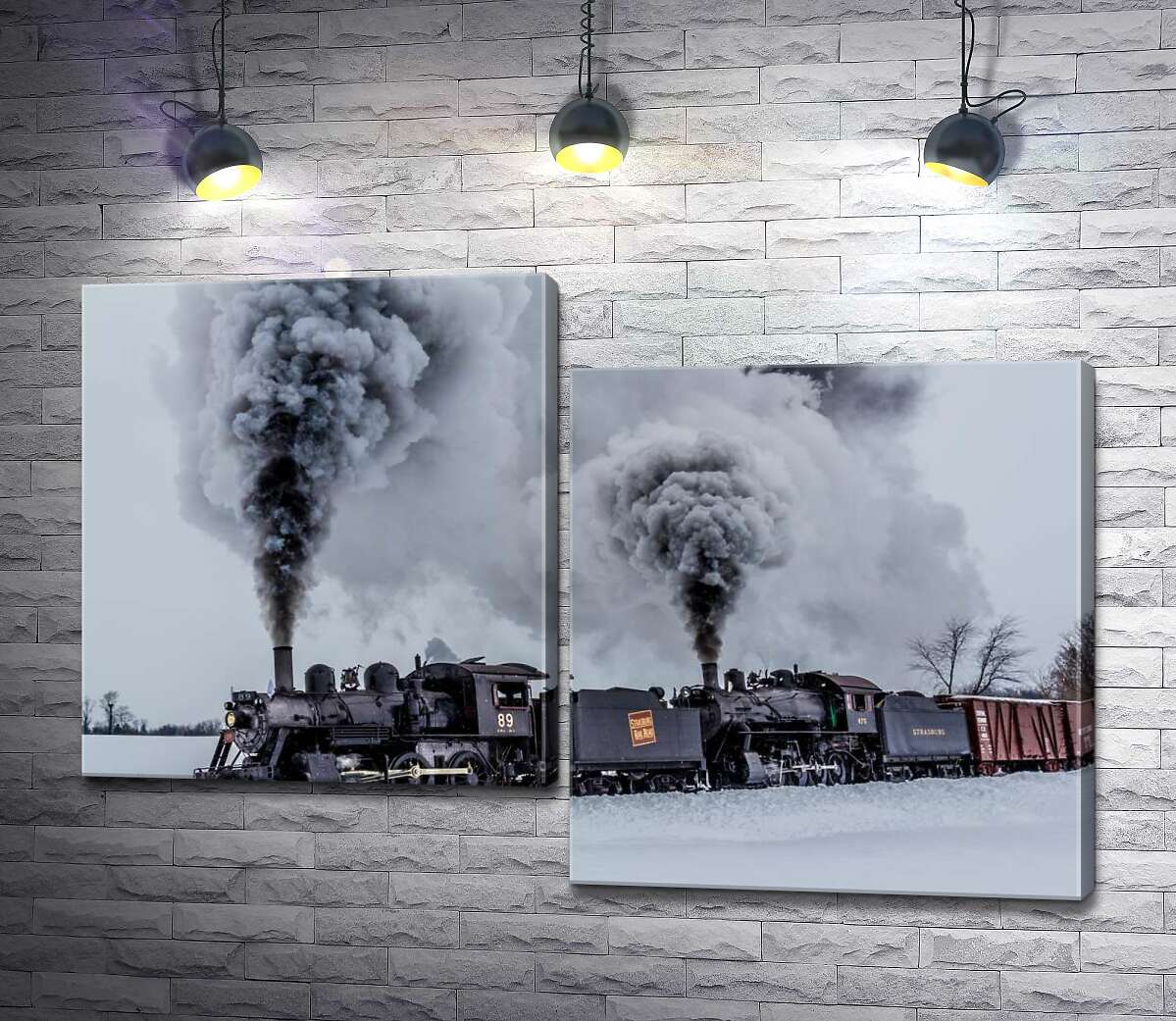 Модульная картина ArtPoster Черное пятно паровоза на заснеженном пространстве пейзажа 130x88 см Модуль №5
Модульная картина ArtPoster Черное пятно паровоза на заснеженном пространстве пейзажа 130x88 см Модуль №5