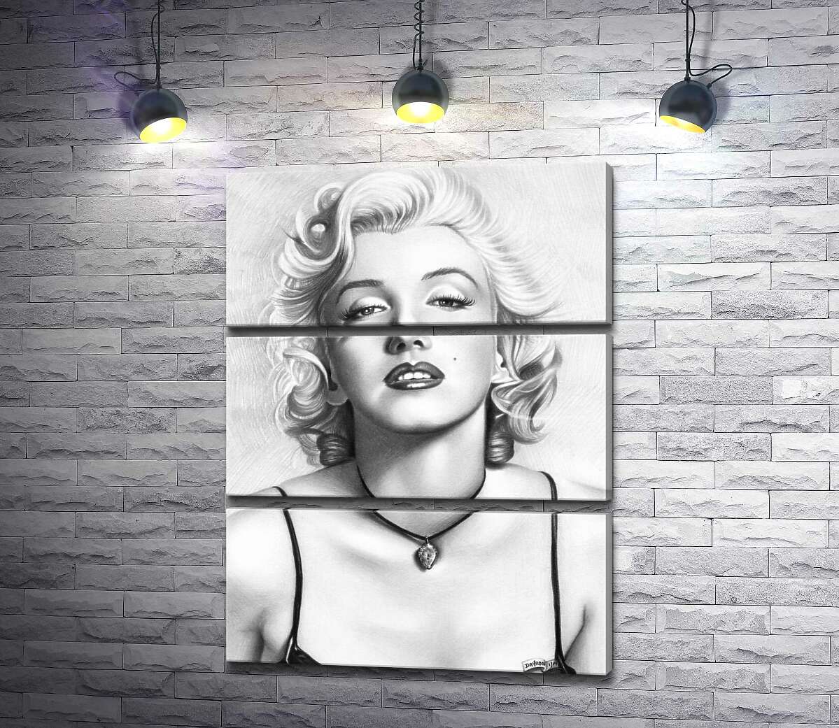 Модульная картина ArtPoster Черно-белый портрет привлекательной актрисы Мэрилин Монро (Marilyn Monroe) 130x171 см Модуль №13
Модульная картина ArtPoster Черно-белый портрет привлекательной актрисы Мэрилин Монро (Marilyn Monroe) 130x171 см Модуль №13