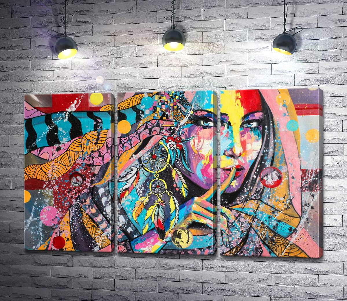 Модульная картина ArtPoster Цветные ленты обвивают таинственный силуэт девушки 102x62 см Модуль №11
Модульная картина ArtPoster Цветные ленты обвивают таинственный силуэт девушки 102x62 см Модуль №11