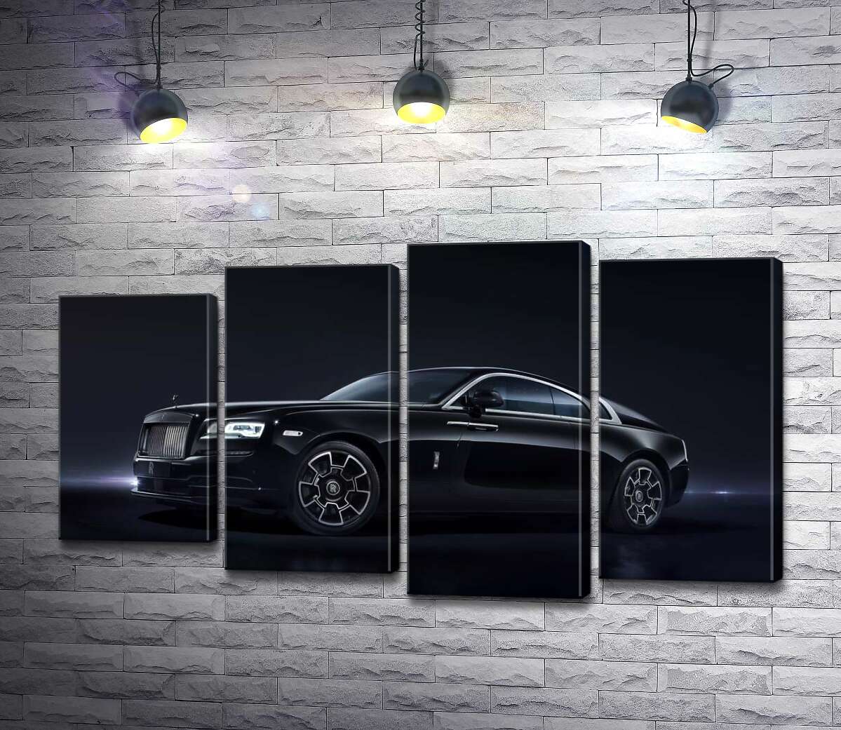 Модульная картина ArtPoster Черный автомобиль класса люкс Роллс-Ройс (Rolls-Royce Wraith Black Badge) 100x58 см Модуль №21
Модульная картина ArtPoster Черный автомобиль класса люкс Роллс-Ройс (Rolls-Royce Wraith Black Badge) 100x58 см Модуль №21