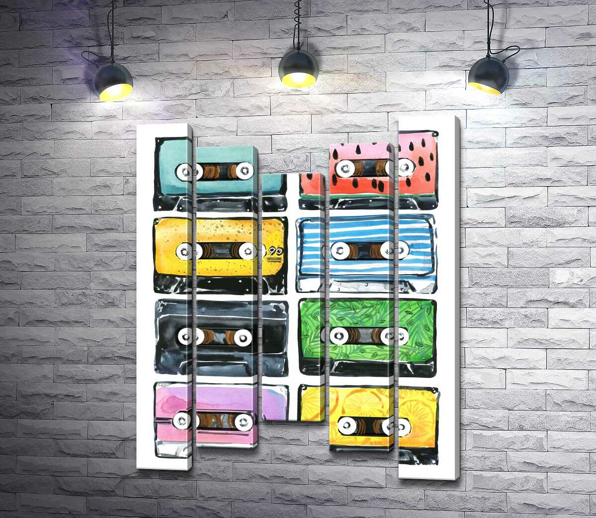 Модульная картина ArtPoster Яркие цвета кассет 100x133 см Модуль №28
Модульная картина ArtPoster Яркие цвета кассет 100x133 см Модуль №28