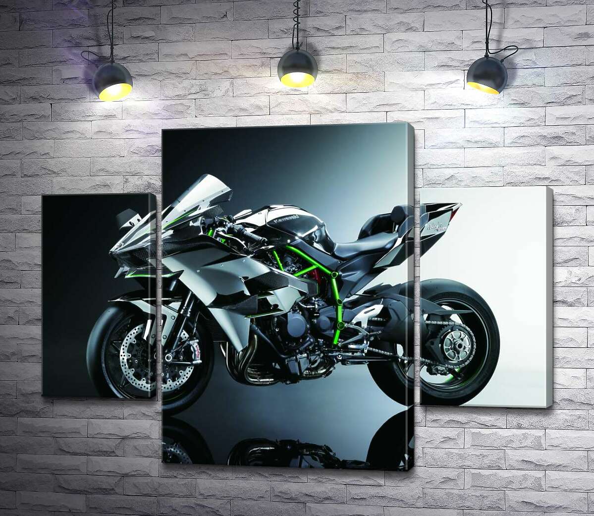 Модульная картина ArtPoster Черный блеск мотоцикла Kawasaki Ninja 80x60 см Модуль №7
Модульная картина ArtPoster Черный блеск мотоцикла Kawasaki Ninja 80x60 см Модуль №7