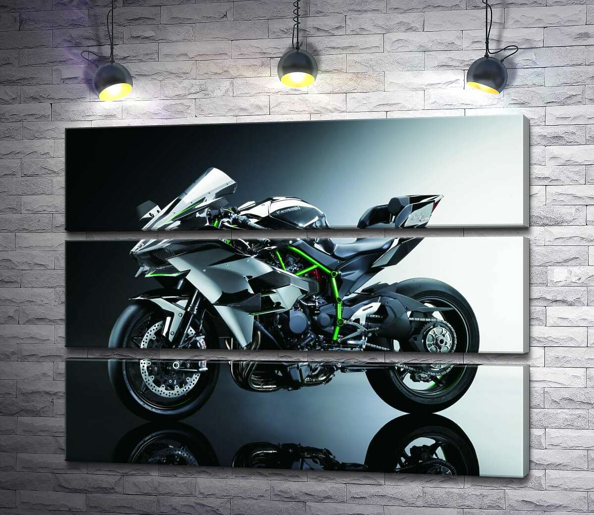 Модульная картина ArtPoster Черный блеск мотоцикла Kawasaki Ninja 80x60 см Модуль №13
Модульная картина ArtPoster Черный блеск мотоцикла Kawasaki Ninja 80x60 см Модуль №13
