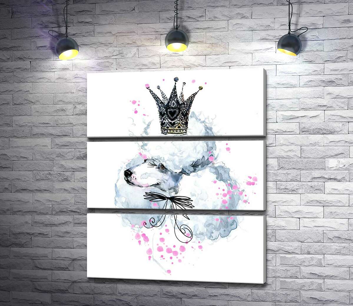 Модульная картина ArtPoster Элегантный пудель с ажурной короной на голове 51x60 см Модуль №13
Модульная картина ArtPoster Элегантный пудель с ажурной короной на голове 51x60 см Модуль №13