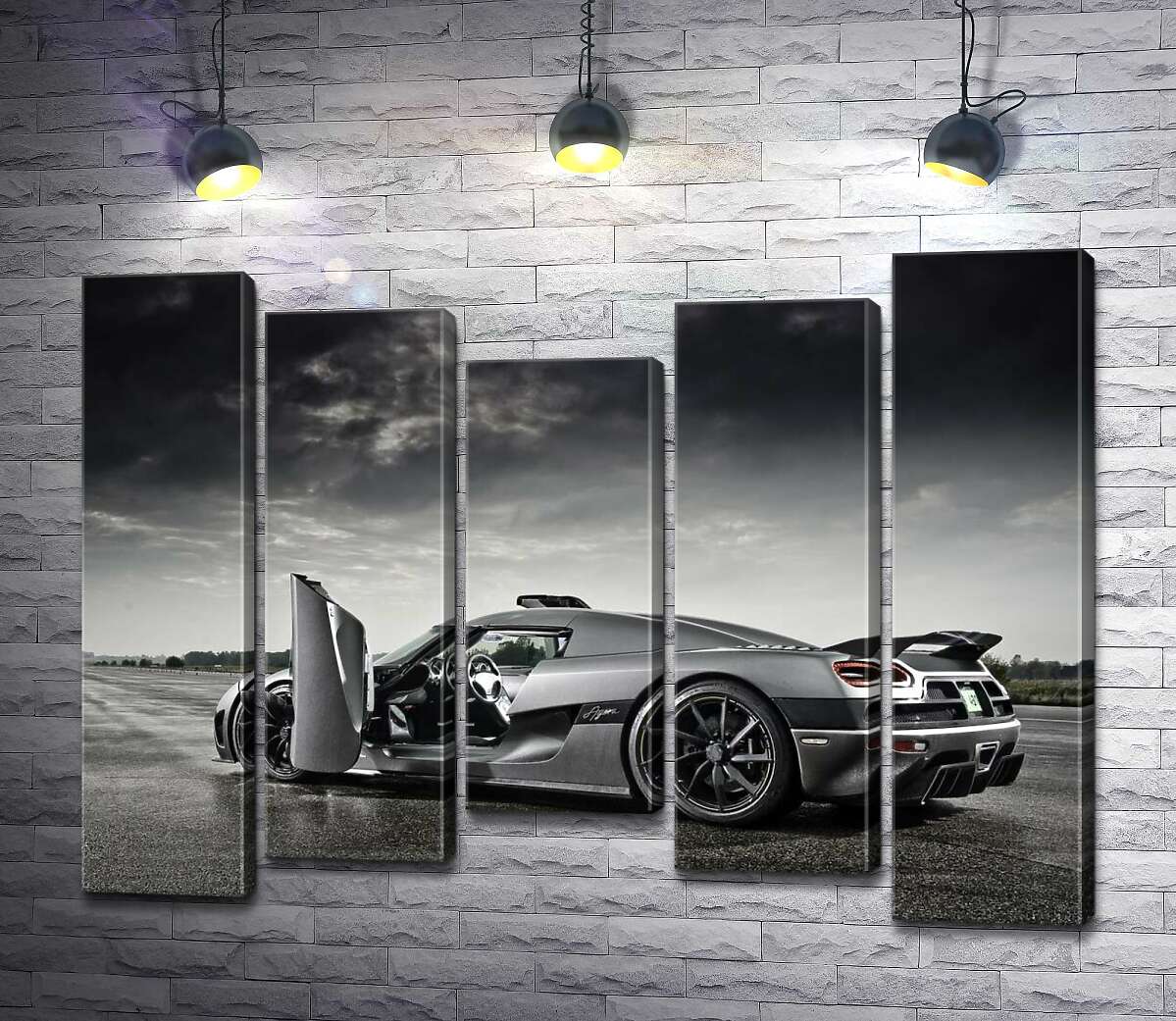 Модульная картина ArtPoster Шведский гиперкар Koenigsegg Agera под переливами грозовых облаков 100x75 см Модуль №28
Модульная картина ArtPoster Шведский гиперкар Koenigsegg Agera под переливами грозовых облаков 100x75 см Модуль №28