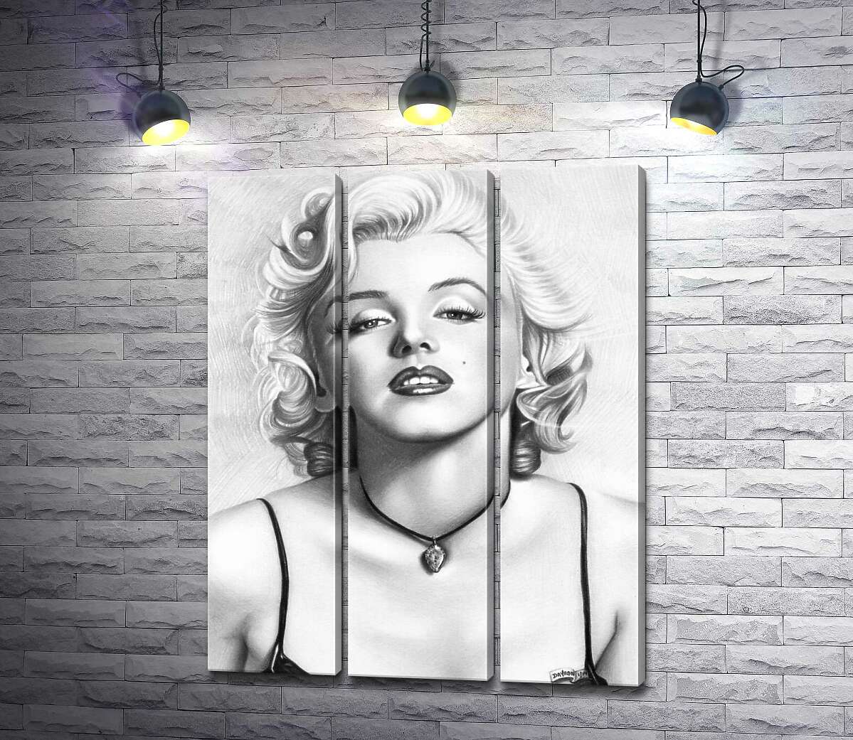 Модульная картина ArtPoster Черно-белый портрет привлекательной актрисы Мэрилин Монро (Marilyn Monroe) 102x130 см Модуль №11
Модульная картина ArtPoster Черно-белый портрет привлекательной актрисы Мэрилин Монро (Marilyn Monroe) 102x130 см Модуль №11