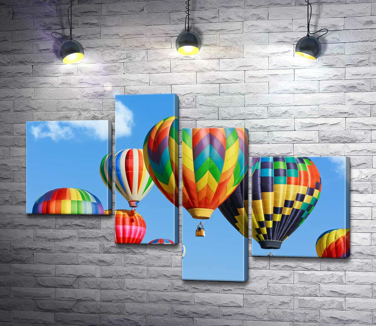 Модульная картина ArtPoster Цветной каскад воздушных шаров в небе 130x89 см Модуль №20
Модульная картина ArtPoster Цветной каскад воздушных шаров в небе 130x89 см Модуль №20