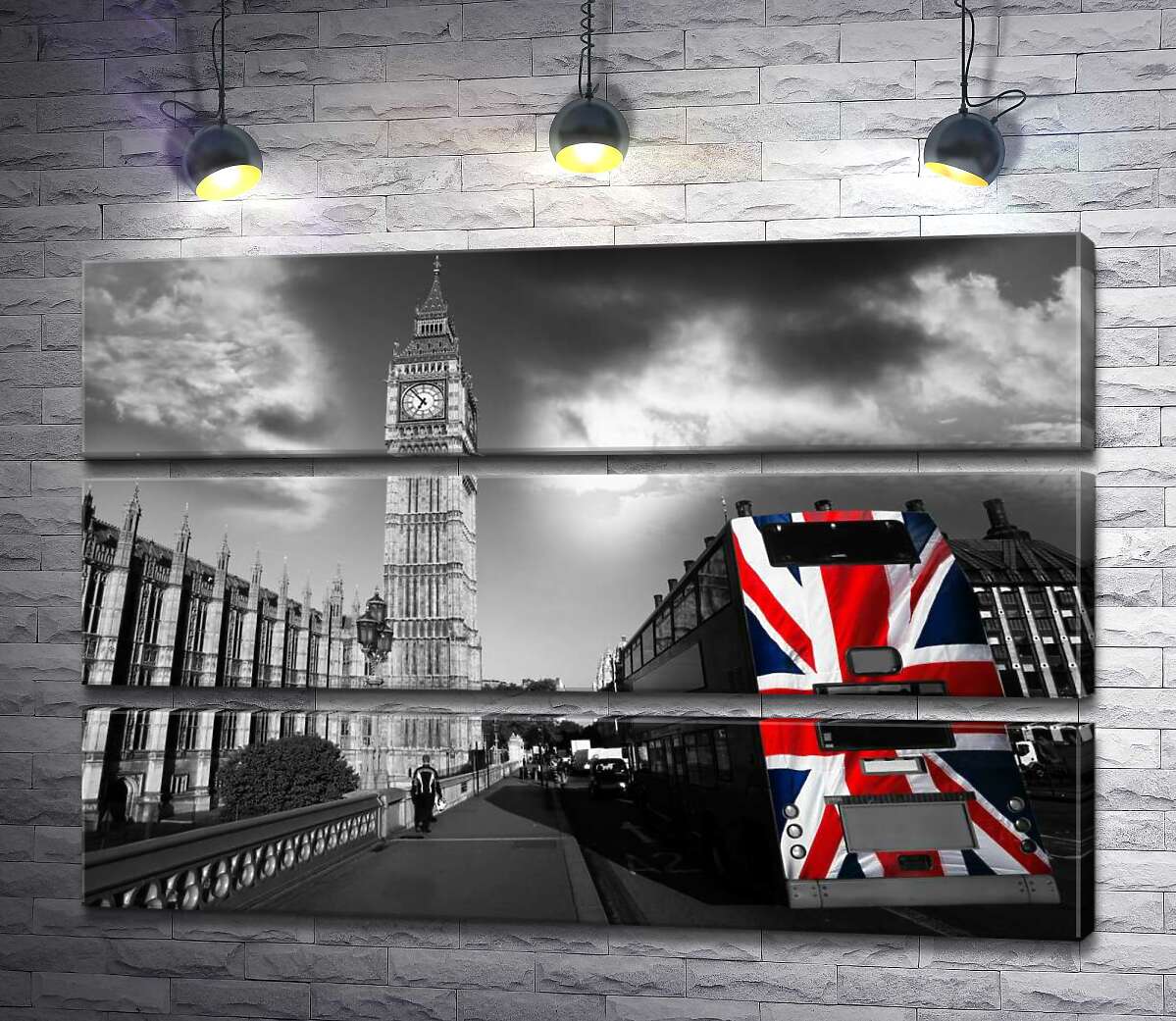 Модульная картина ArtPoster Яркий флаг в пасмурной атмосфере британской столицы 90x60 см Модуль №13
Модульная картина ArtPoster Яркий флаг в пасмурной атмосфере британской столицы 90x60 см Модуль №13