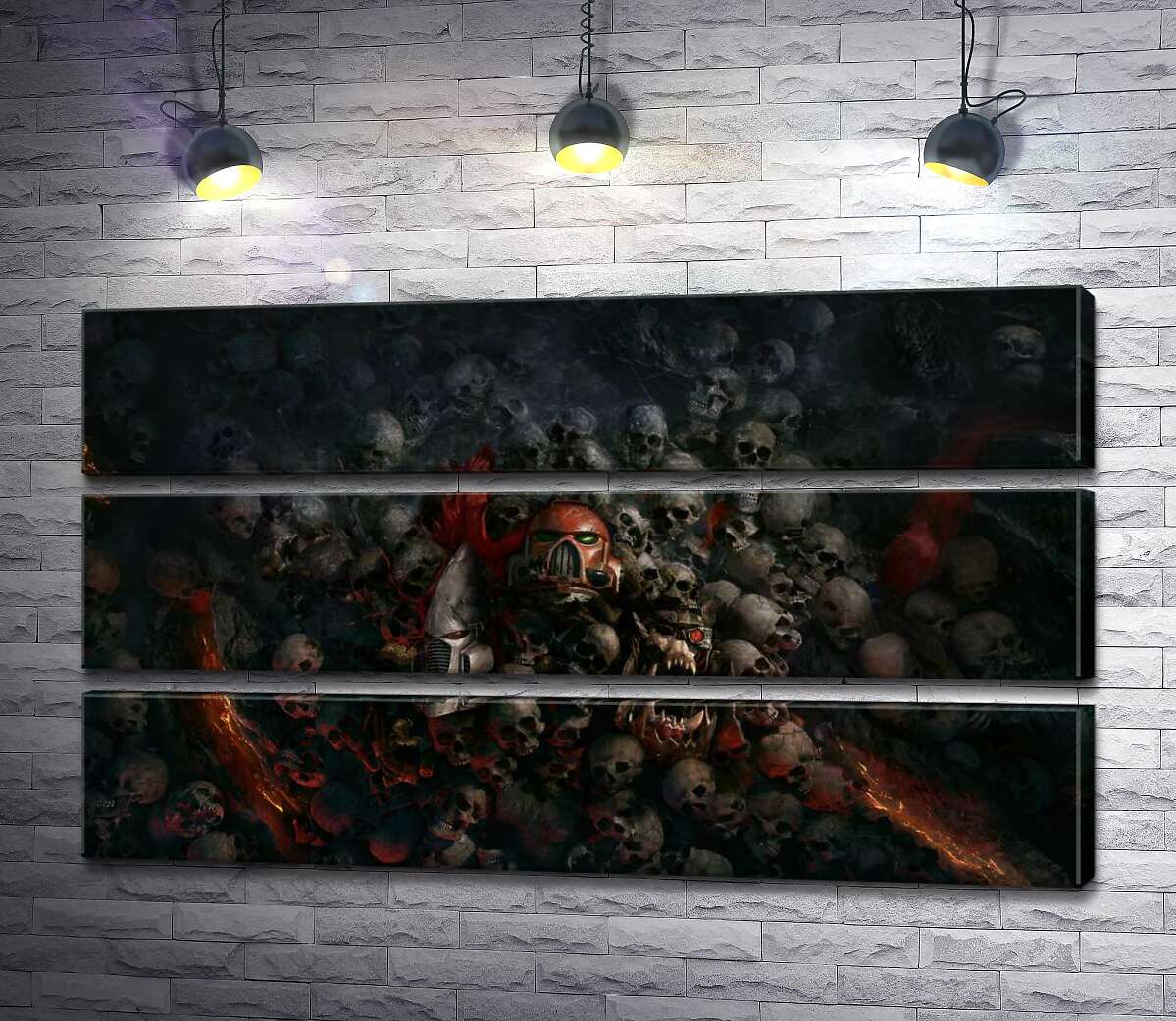 Модульная картина ArtPoster Черепа проигравших роботов и людей на постере к видеоигре "Warhammer 40,000: Рассвет Войны" (Warhammer 40,000: Dawn of War) 130x75 см Модуль №13
Модульная картина ArtPoster Черепа проигравших роботов и людей на постере к видеоигре "Warhammer 40,000: Рассвет Войны" (Warhammer 40,000: Dawn of War) 130x75 см Модуль №13