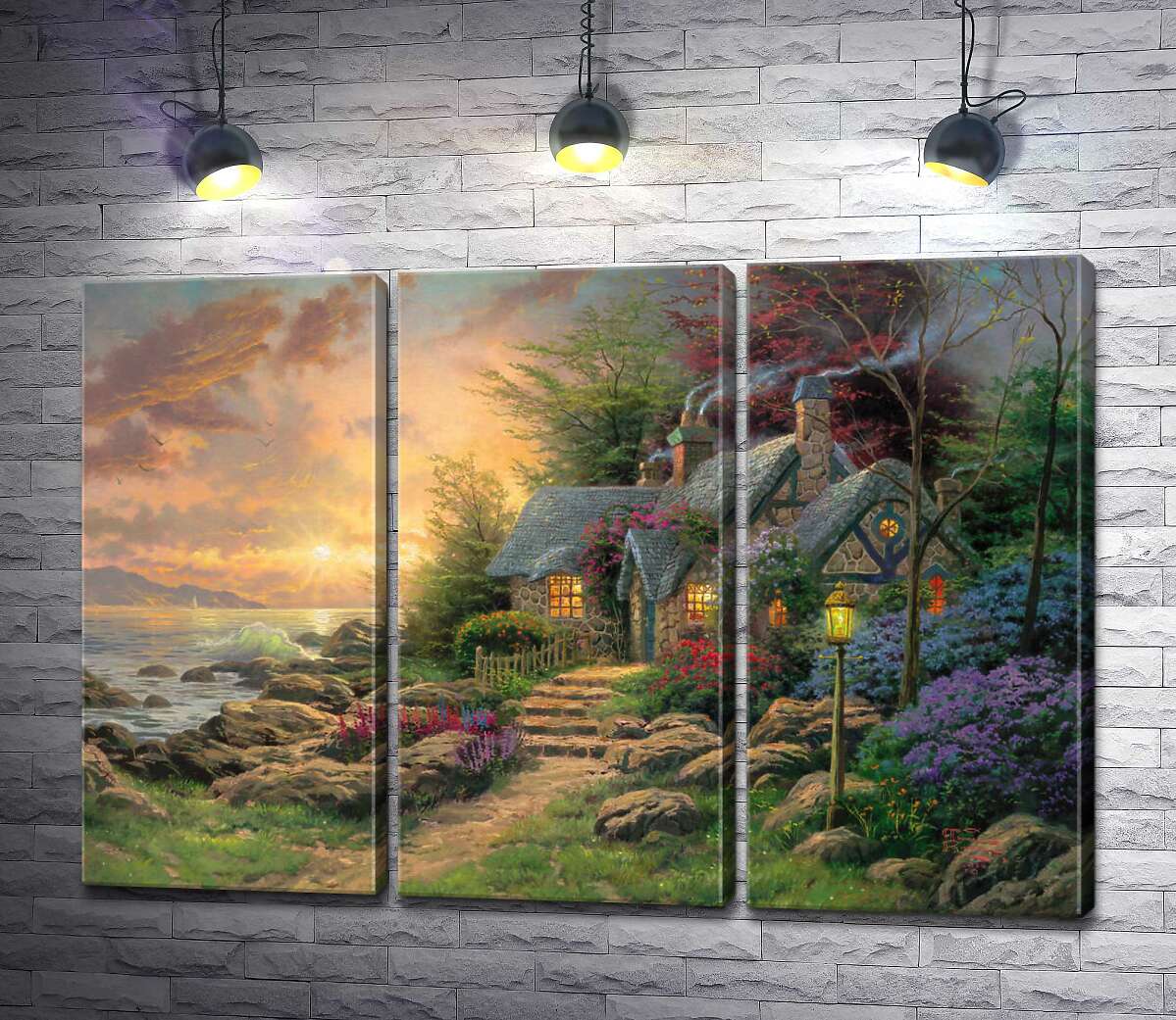 Модульная картина ArtPoster Укрытие на берегу моря (Seaside Hideaway) - Томас Кинкейд (Thomas Kinkade) 132x92 см Модуль №11
Модульная картина ArtPoster Укрытие на берегу моря (Seaside Hideaway) - Томас Кинкейд (Thomas Kinkade) 132x92 см Модуль №11