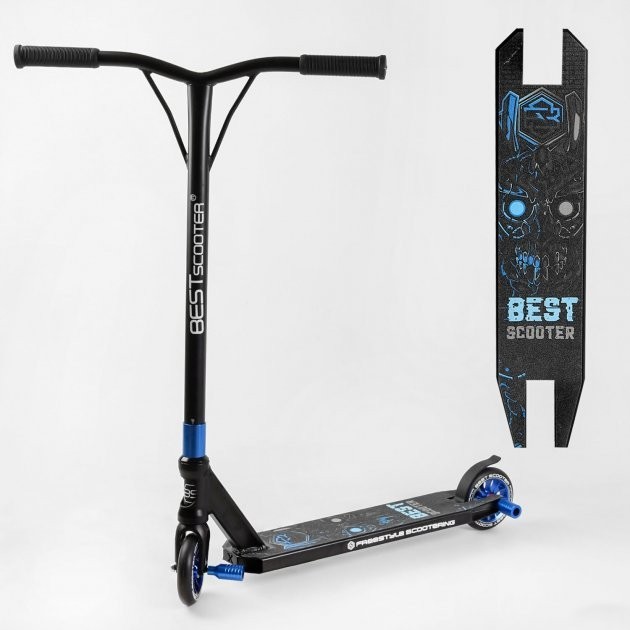 Самокат трюковый Best Scooter Terminator 4 HIC-система, ПЕГИ, алюминиевый диск и дека, колёса PU d-110мм, ширина руля-52см, высота - 83см
Самокат трюковый Best Scooter Terminator 4 HIC-система, ПЕГИ, алюминиевый диск и дека, колёса PU d-110мм, ширина руля-52см, высота - 83см