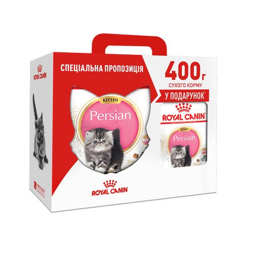 Сухой корм Royal Canin Persian Kitten для персидских котят до 12 месяцев, 2 кг + 400 г в подарок
Сухой корм Royal Canin Persian Kitten для персидских котят до 12 месяцев, 2 кг + 400 г в подарок