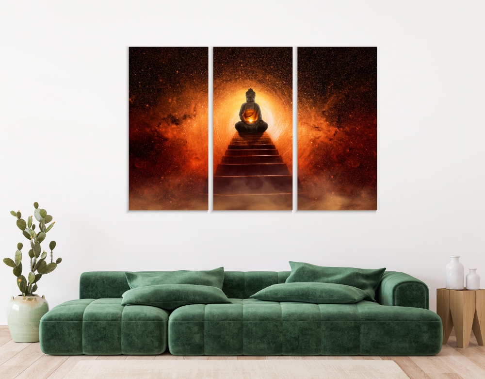 Картина на холсте Модульные Модульная картина Buddha At The End Of The Stairs 3 картины 30х60 см.
Картина на холсте Модульные Модульная картина Buddha At The End Of The Stairs 3 картины 30х60 см.