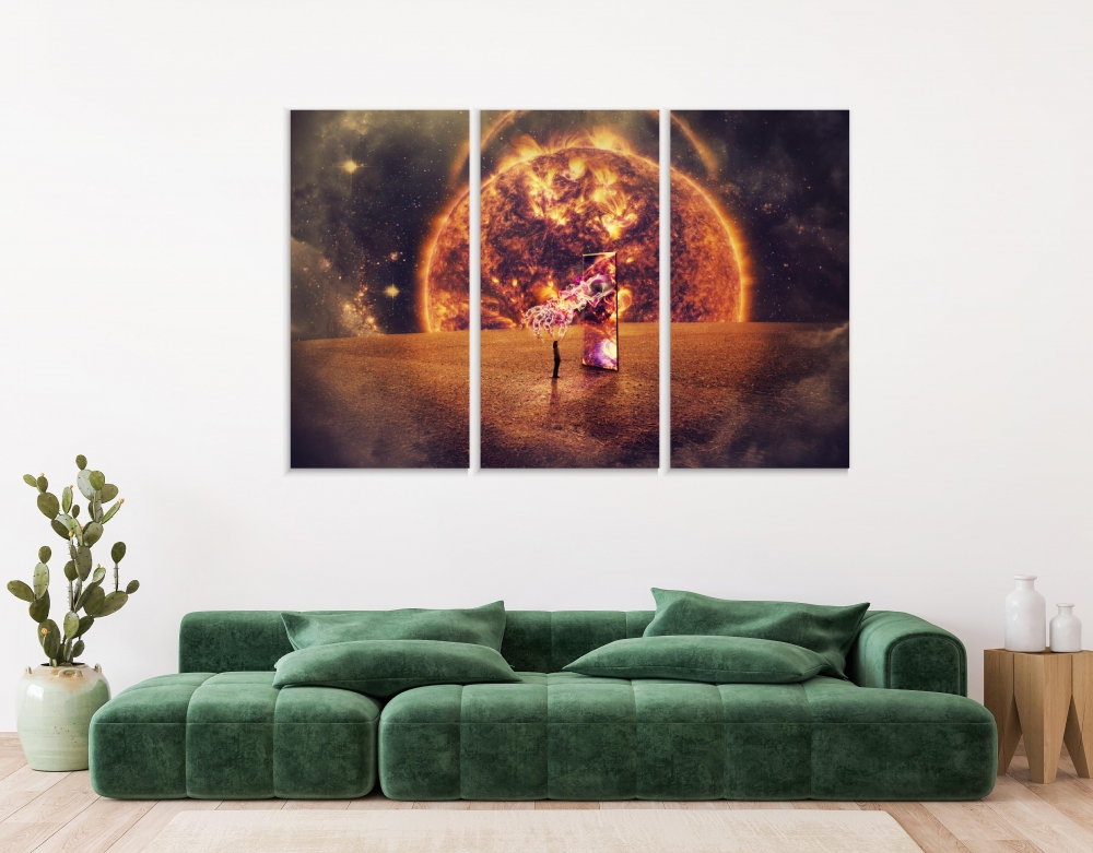 Картина на холсте Модульные Модульная картина Mirrored Door In Space 3 картины 45х90 см.
Картина на холсте Модульные Модульная картина Mirrored Door In Space 3 картины 45х90 см.