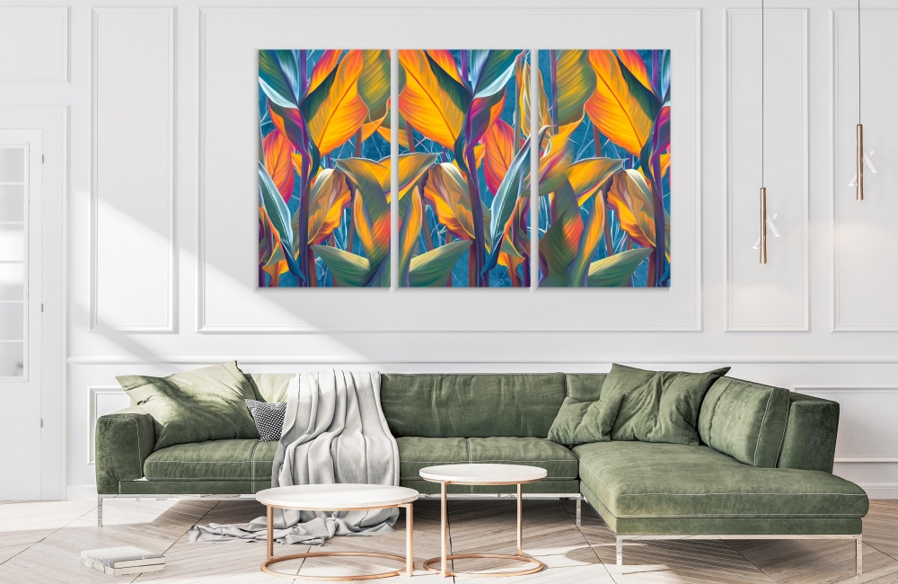 Картина на холсте Модульные Модульная картина Drawn Exotic Tropical Leaves 3 картины 70х140 см.
Картина на холсте Модульные Модульная картина Drawn Exotic Tropical Leaves 3 картины 70х140 см.