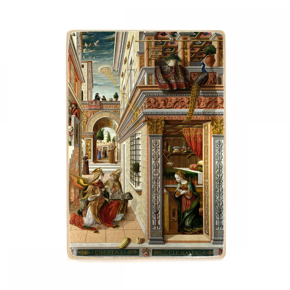 Деревянный постер Искусство The Annunciation, with Saint Emidius - Carlo Crivelli (1486) А2
Деревянный постер Искусство The Annunciation, with Saint Emidius - Carlo Crivelli (1486) А2