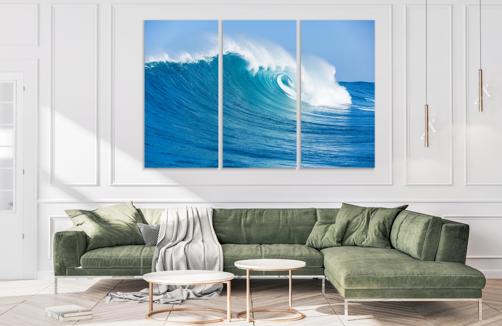 Картина на холсте Модульные Модульная картина Blue Sea Wave 3 картины 60х120 см.
Картина на холсте Модульные Модульная картина Blue Sea Wave 3 картины 60х120 см.
