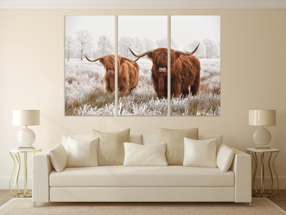 Картина на холсте Модульные Модульная картина Hairy Scottish Highlanders 3 картины 70х140 см.
Картина на холсте Модульные Модульная картина Hairy Scottish Highlanders 3 картины 70х140 см.