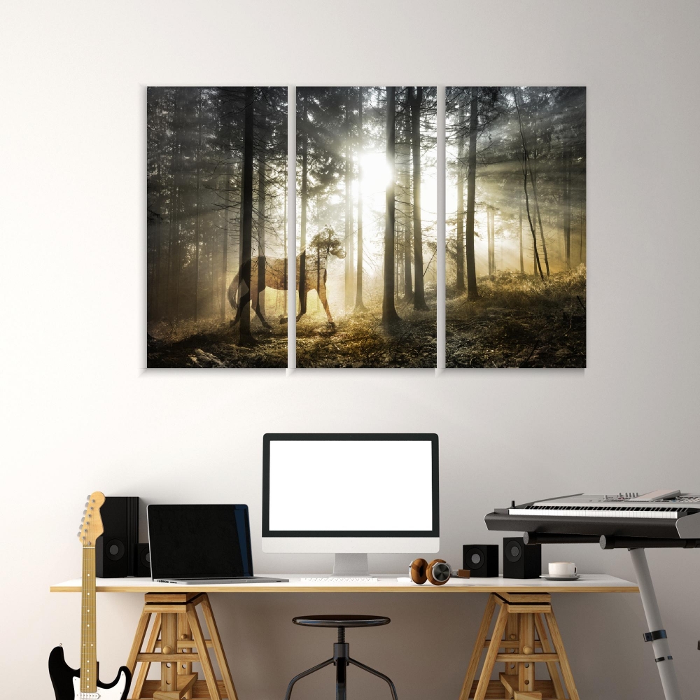 Картина на холсте Модульные Модульная картина Unicorn In A Magic Forest 3 картины 30х60 см.
Картина на холсте Модульные Модульная картина Unicorn In A Magic Forest 3 картины 30х60 см.